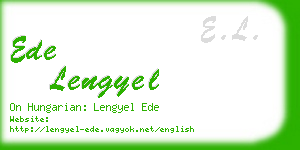 ede lengyel business card